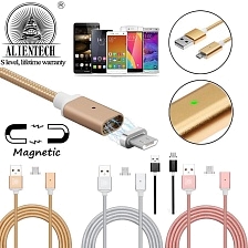 USB Дата-кабель "Magnetic Cable" магнитный Charge&Sync Type-C (белый/коробка).