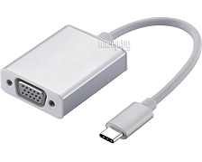 Переходник Type-C aka USB-C на VGA Palmexx USB C-VGA PX/CBL-USBC-VGA, цвет серебристый.