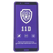 Защитное стекло 11D LION FULL GLUE для HUAWEI Honor 7A, 7S, Y5 2018, Y5 Lite, цвет окантовки черный