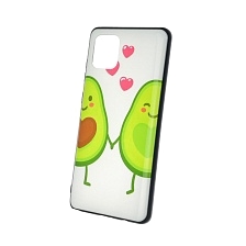 Чехол накладка для SAMSUNG Galaxy A81 (SM-AN815F), Note 10 Lite (SM-N770), силикон, рисунок Авокадо Любовь.