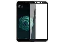 Стекло защитное "4D/5D" для Xiaomi Mi A2/Mi 6X, цвет окантовки черный.