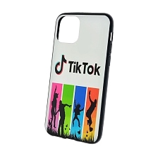 Чехол накладка для APPLE iPhone 11 Pro, силикон, рисунок TikTok танцы.