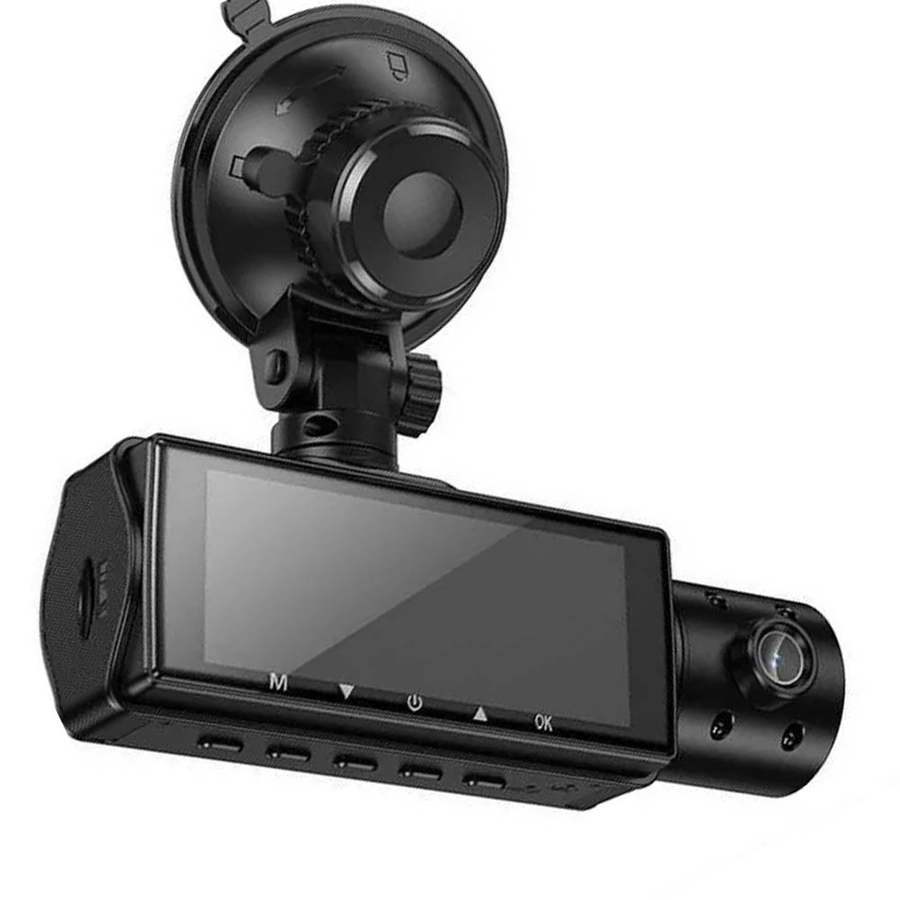 Автомобильный видеорегистратор HOCO DI61, 720P, 480P, WI-FI, две камеры, цвет черный