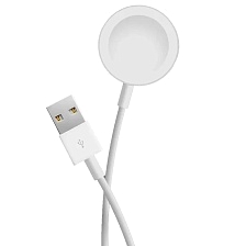 Магнитный зарядный кабель для смарт часов, 5V, 1A, D28 мм, длина 50 см, цвет белый