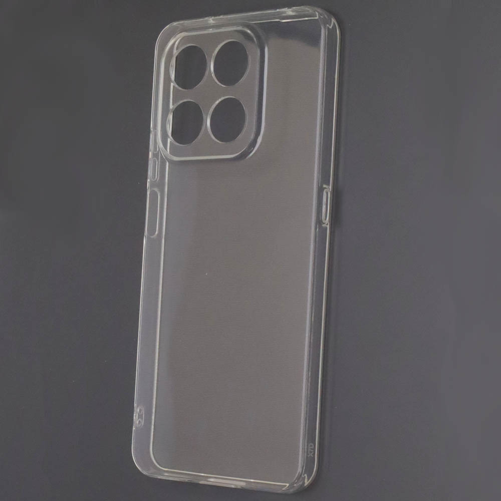 Чехол накладка для HONOR X7d, защита камеры, силикон, прозрачный