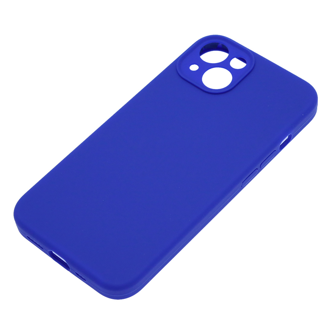 Чехол накладка Silicone Case для APPLE iPhone 13, L-ogo, защита камеры, силикон, бархат, цвет космически синий