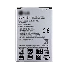 АКБ (Аккумулятор) BL-41ZH для LG Optimus L50 D213N, D221, L Fino D290N, D295, Leon H320, H324, H326T, H340N, H345, MS345, 1900mAh, цвет серый