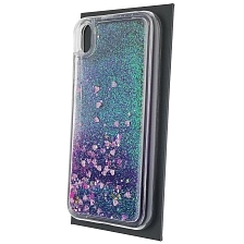 Чехол накладка для HUAWEI Honor 8S, Y5 2019, силикон, переливашка, блестки, цвет фиолетовый