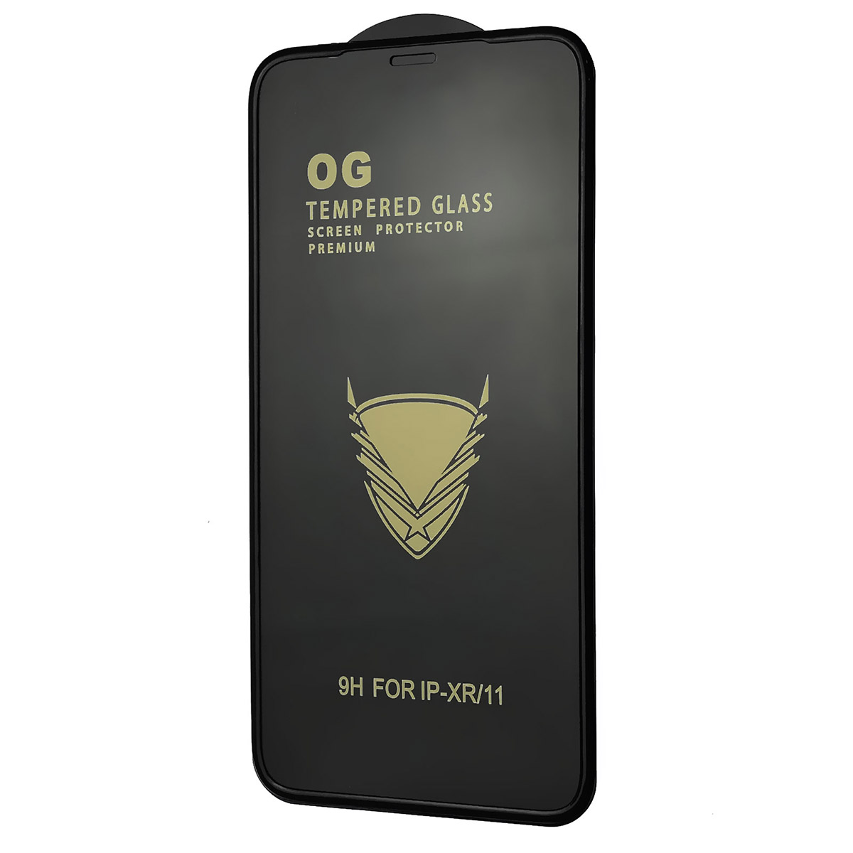 Защитное стекло 9H OG ARMOR для APPLE iPhone XR, iPhone 11, с бортиком, цвет окантовки черный