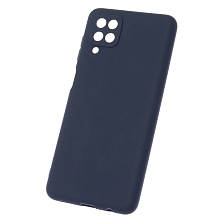 Чехол накладка Soft Touch для SAMSUNG Galaxy A12 5G, силикон, цвет темной синий