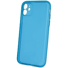 Чехол накладка Clear Case для APPLE iPhone 11, силикон 1.5 мм, защита камеры, цвет прозрачно синий