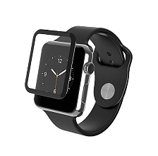 Защитное стекло 5D для Apple Watch 42mm цвет чёрный BMC.