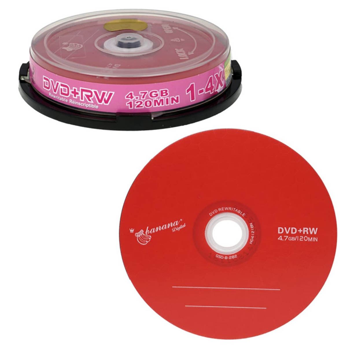 Диск Banana Digital DVD-RW, 4.7Gb 120min, 1-4X
