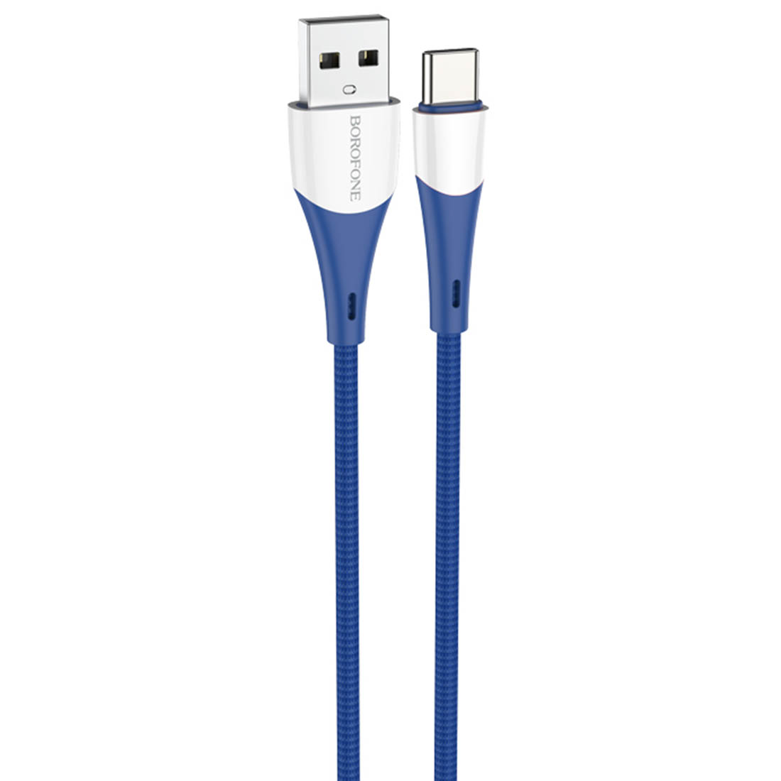 Кабель BOROFONE BX60 Superior USB Type С, 3A, длина 1 метр, нейлон, цвет синий