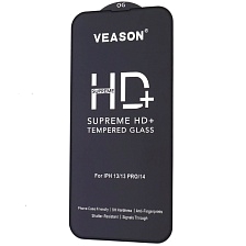 Защитное стекло VEASON HD+ для APPLE iPhone 13 (6.1"), iPhone 13 Pro (6.1"), iPhone 14 (6.1"), цвет окантовки черный