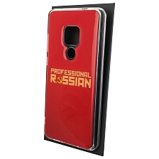 Чехол накладка для HUAWEI Mate 20, силикон, глянцевый, рисунок PROFESSIONAL RUSSIAN