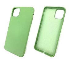 Чехол накладка для APPLE iPhone 11 Pro MAX 2019, силикон, цвет фисташковый.