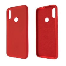 Чехол накладка Silicon Cover для XIAOMI Redmi Note 7, силикон, бархат, цвет красный