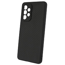 Чехол накладка для SAMSUNG Galaxy A53, силикон, карбон, цвет черный Чехол накладка для SAMSUNG Galaxy A53, силикон, карбон, цвет черный