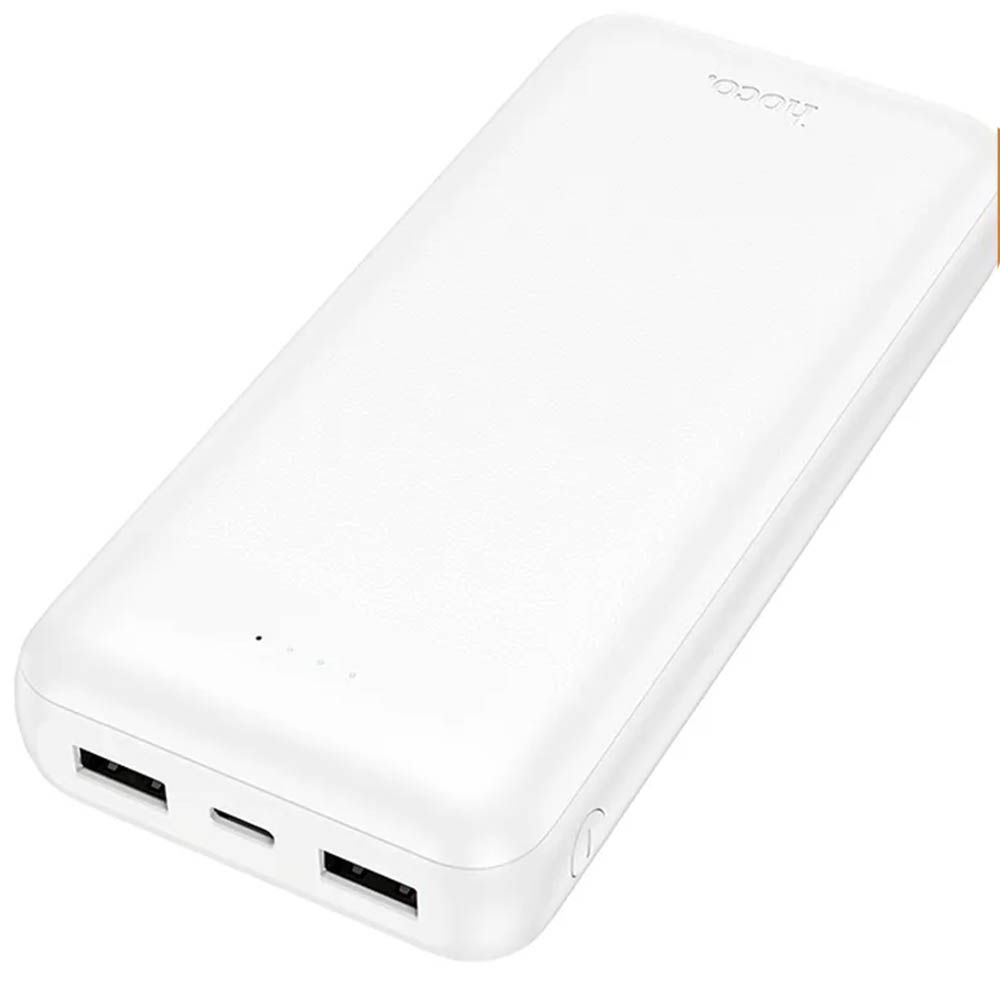 Внешний портативный аккумулятор, Power Bank HOCO J153A Stability, 20000 mAh, цвет белый