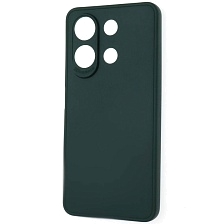 Чехол накладка для XIAOMI Redmi Note 13, защита камеры, силикон, цвет темно зеленый