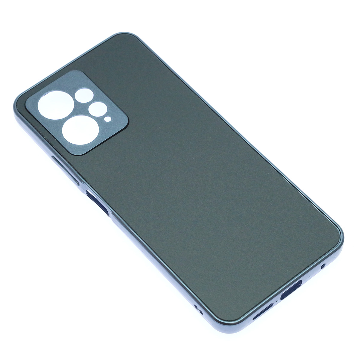 Чехол накладка для XIAOMI Redmi Note 12 4G, защита камеры, силикон, пластик, цвет темно синий Чехол накладка для XIAOMI Redmi Note 12 4G, защита камеры, силикон, пластик, цвет темно синий