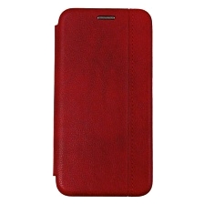 Чехол книжка для APPLE iPhone 11 PRO 2019, экокожа, с визитницей, цвет красный