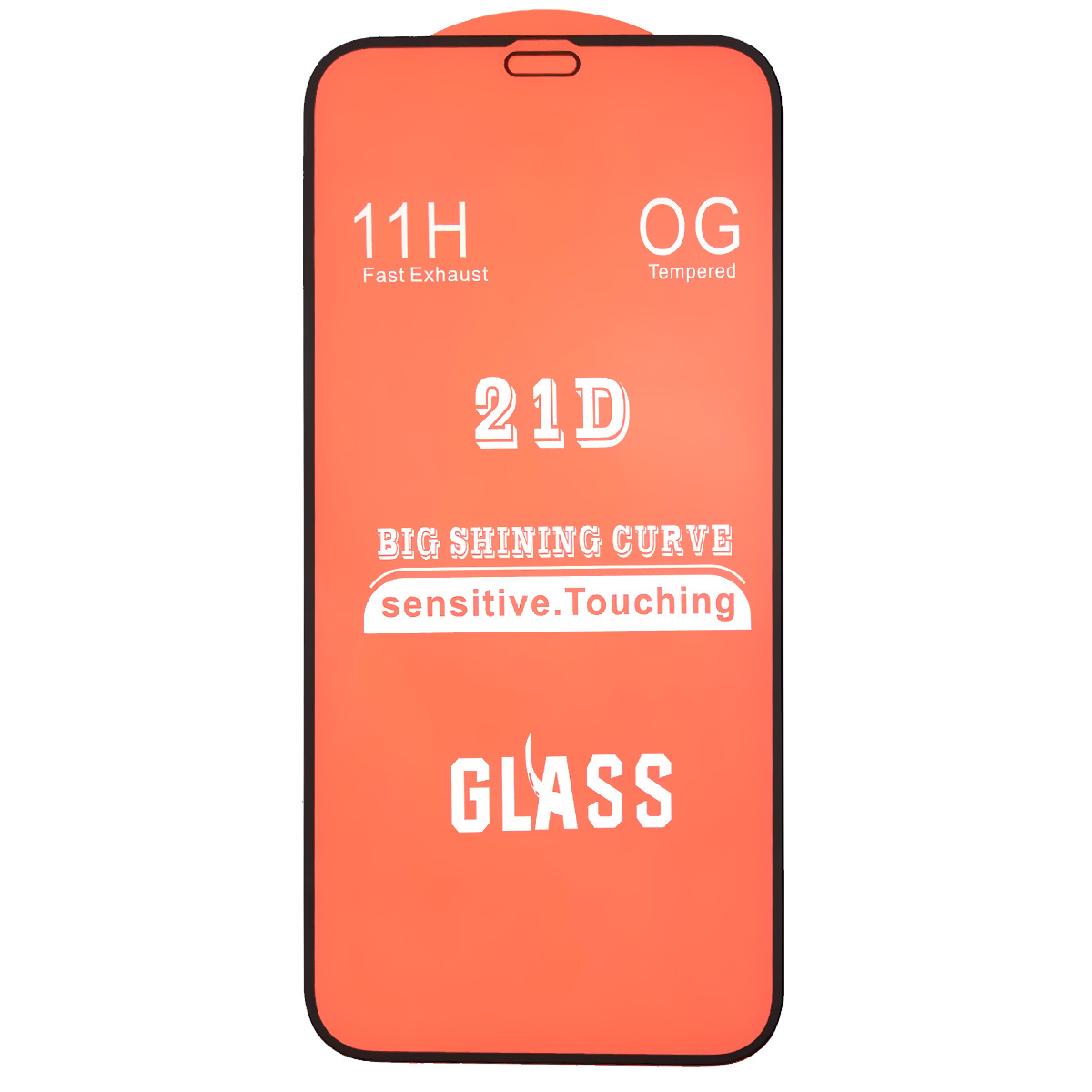 Защитное стекло 21D для APPLE iPhone 12 (6.1"), iPhone 12 Pro (6.1"), цвет окантовки черный