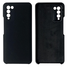 Чехол накладка Silicon Cover для HUAWEI Honor 10X Lite, силикон, бархат, цвет черный