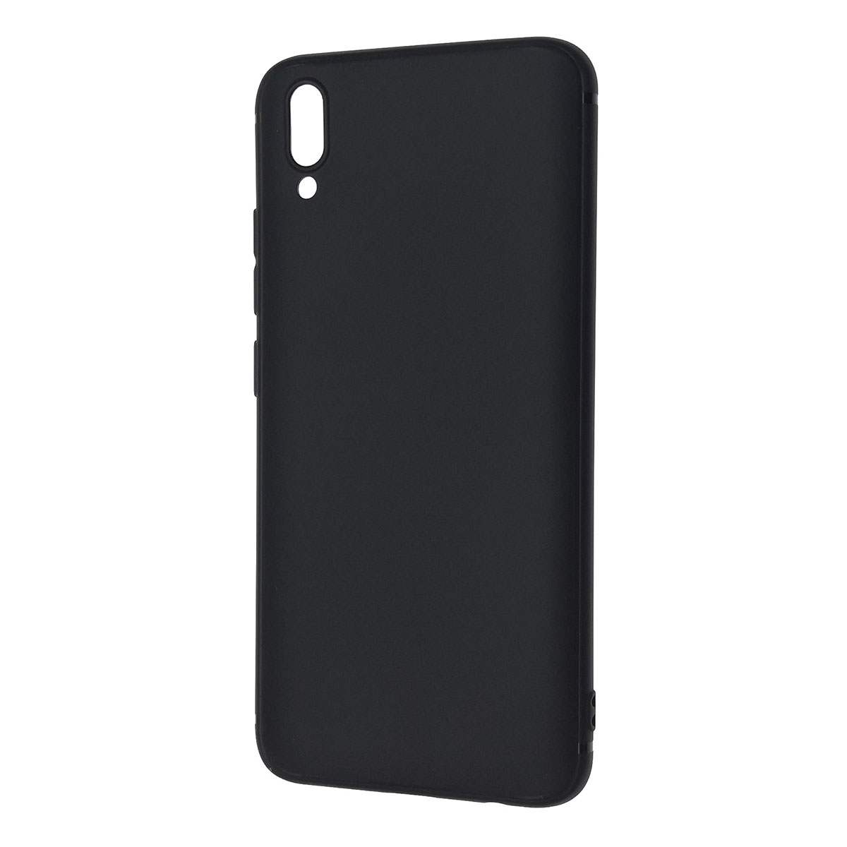 Чехол накладка для Vivo V11, V11 Pro, силикон, матовый, цвет черный.
