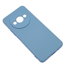 Чехол накладка NANO для XIAOMI Redmi A3, Redmi A3x, POCO C61, защита камеры, силикон, бархат, цвет васильковый