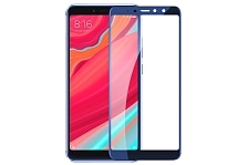 Защитное стекло 5D Full Glass /полный экран, упак-картон/ для Xiaomi Redmi S2 голубой.