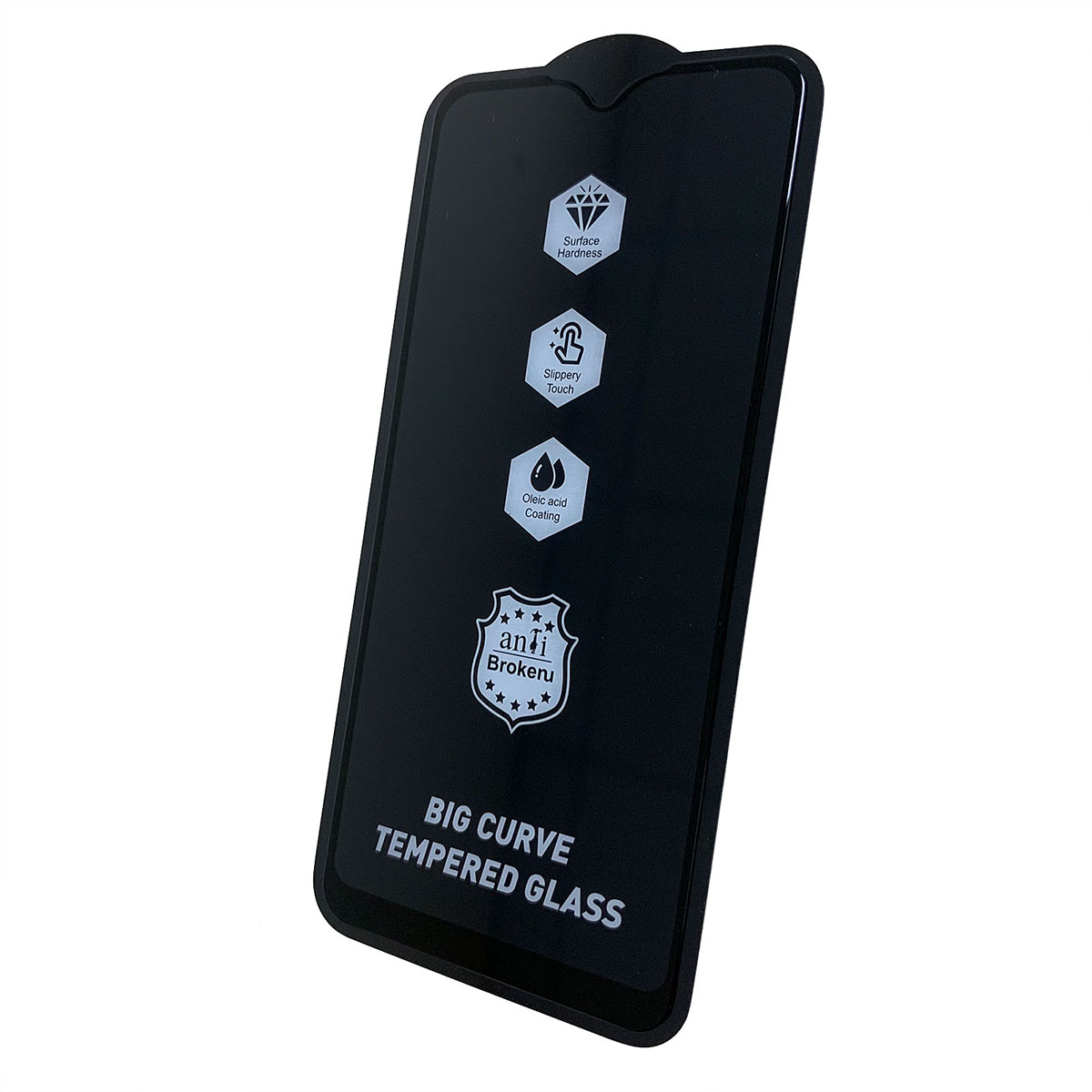 Защитное стекло 9H для SAMSUNG Galaxy A01 (SM-A015), A40 (SM-A405), цвет окантовки черный.