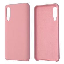 Чехол накладка Silicon Cover для SAMSUNG Galaxy A50 (SM-A505), A30s (SM-A307), A50s (SM-A507), силикон, бархат, цвет розовый