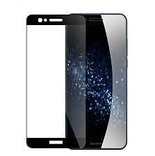 Защитное стекло 5D Full Glue для HUAWEI P40 Lite E, цвет канта чёрный.