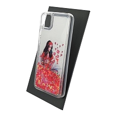 Чехол накладка TransFusion для HUAWEI Honor 9S (DUA-LX9), Y5P 2020, силикон, переливашка, рисунок Девушка с телефоном