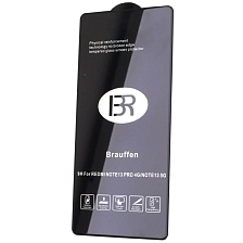 Защитное стекло 9H BRAUFFEN для XIAOMI Redmi Note 13 5G, Redmi Note 13 Pro 5G, цвет окантовки черный
