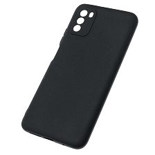 Чехол накладка SOFT TOUCH для XIAOMI POCO M3, силикон, матовый, цвет черный