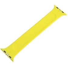 Ремешок для APPLE Watch 42 - 44 мм, размер S, силикон, матовый, цвет желтый