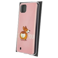 Чехол накладка для Realme C20, силикон, рисунок I love you
