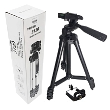 Штатив TRIPOD 3120A универсальный для фото-видео техники, цвет черный.