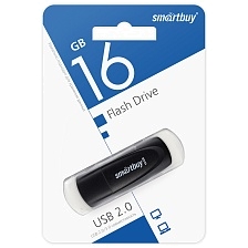 Флешка USB 2.0 16GB SMARTBUY Scout, цвет черный