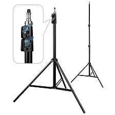 Трипод (Штатив) усиленный JBH HD61819 для кольцевой лампы, длина 2.1 метра, цвет черный (распродажа)
