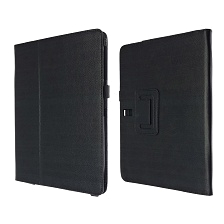 Чехол книжка для SAMSUNG Galaxy Tab S 10.5 (SM-T800, SM-T805), экокожа, цвет черный.