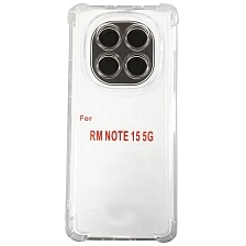 Чехол накладка BRF для XIAOMI Redmi Note 15 5G, защита камеры, силикон, противоударный, прозрачный