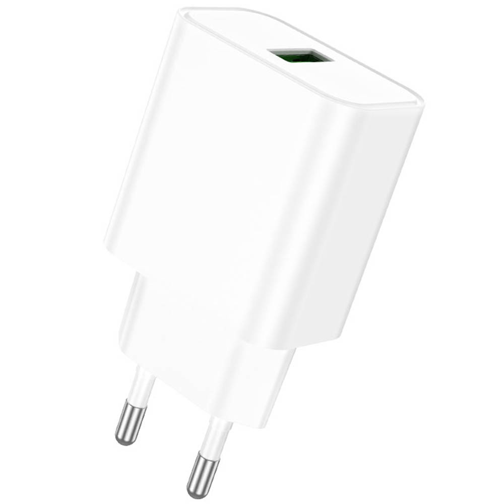 СЗУ (Сетевое зарядное устройство) BOROFONE BA72A QC3.0, 18W, 1 USB, цвет белый СЗУ (Сетевое зарядное устройство) BOROFONE BA72A QC3.0, 18W, 1 USB, цвет белый