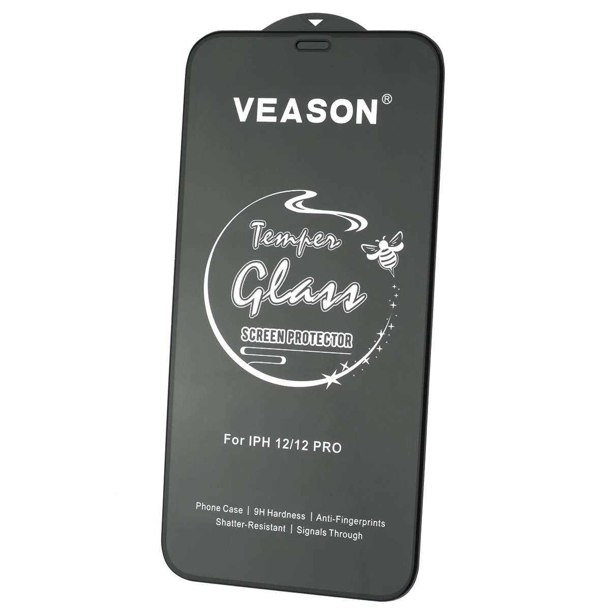 Защитное стекло VEASON для APPLE iPhone 12 (6.1"), iPhone 12 Pro (6.1"), цвет окантовки черный
