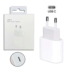 СЗУ (Сетевое зарядное устройство) A1692 для APPLE, порт USB Type C, 18W, 5V-3A, 9V-2A, цвет белый