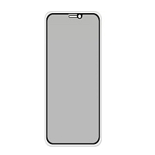 Защитное стекло Антишпион для APPLE iPhone XS Max, iPhone 11 Pro Max, цвет окантовки черный