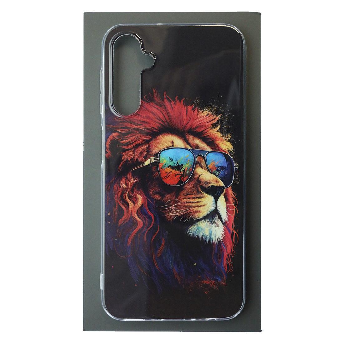 Чехол накладка для SAMSUNG Galaxy A24, силикон, глянцевый, рисунок Лев в очках Чехол накладка для SAMSUNG Galaxy A24, силикон, глянцевый, рисунок Лев в очках